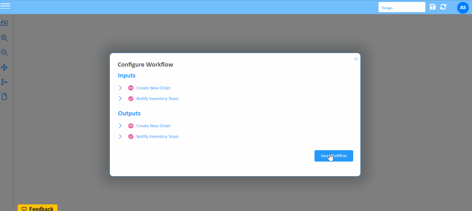 save workflow